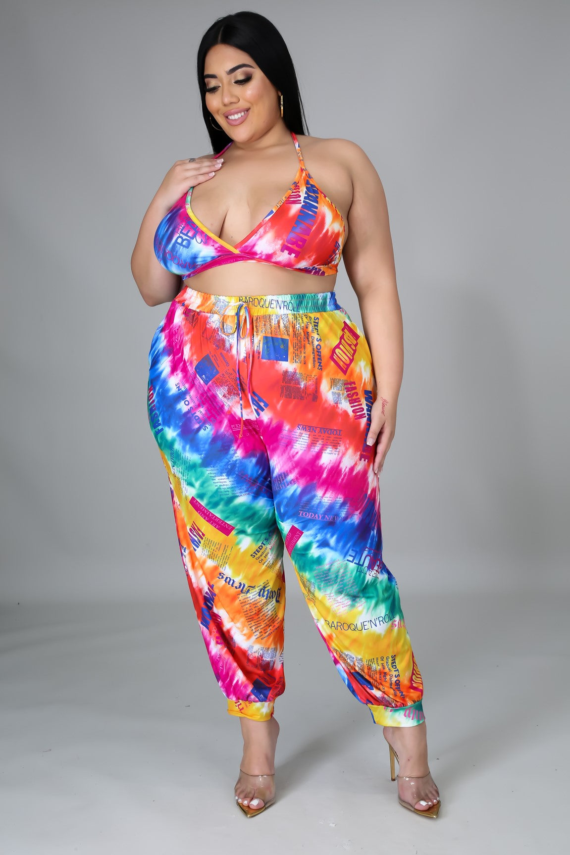 Rainbow 3 piece Jogging Suit (Mask not included)