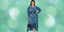 Load image into Gallery viewer, Cheetah Print Two piece dress with Jacket ( Belt not  and purse not included )
