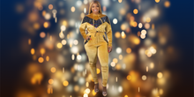 Load image into Gallery viewer, New Arrival ! Gold Sweat Suit with Sequins
