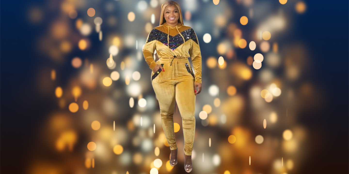Sequin Jogging Suit